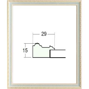デッサン用 額縁 木製 5663 太子サイズ グリーン(ブルー)｜touo
