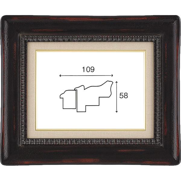 額縁　油絵/油彩額縁 木製フレーム 手作り ハンドメイド UVカットアクリル付 6301 サイズ F...