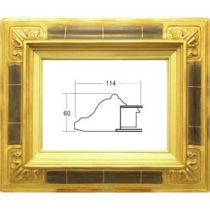 油絵用 額縁 アクリル付 7841  P30号 ゴールド 金｜touo