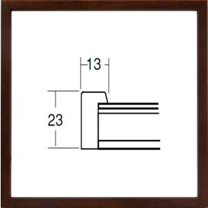 正方形の額縁 木製フレーム 5767 150角 （ 15角 ）サイズ ブラウン｜touo