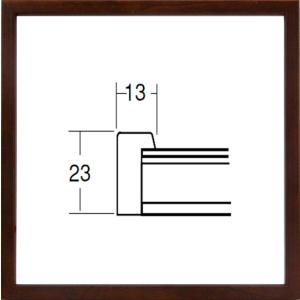 正方形の額縁 木製フレーム 5767 300角 （ 30角 ）サイズ ブラウン｜touo