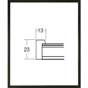 デッサン用額縁 木製フレーム UVカットアクリル付 5767N インチサイズ ブラック｜touo