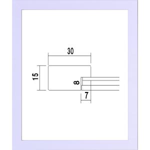 デッサン用 額縁 木製(MDF)フレーム 5906 三三サイズ ホワイト｜touo