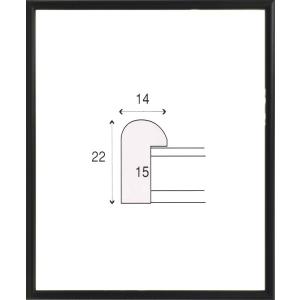 デッサン用額縁 木製フレーム UVカットアクリル付 6700 大衣サイズ ブラック｜touo