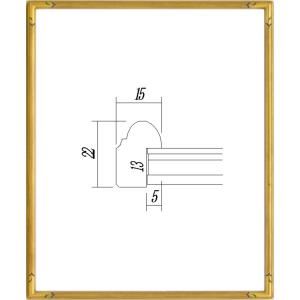 デッサン用額縁 木製フレーム 7201 太子サイズ ゴールド｜touo