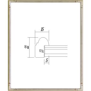 デッサン用額縁 木製フレーム 7201 三三サイズ シルバー｜touo