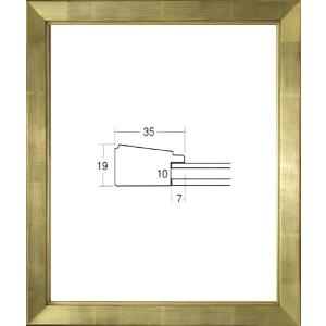 デッサン用額縁 木製フレーム アクリル仕様 7514 大衣サイズ ゴールド 金｜touo