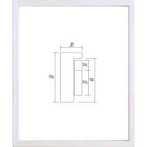 正方形の額縁 木製フレーム 9790 450角 （ 45角 ）サイズ ホワイト｜touo