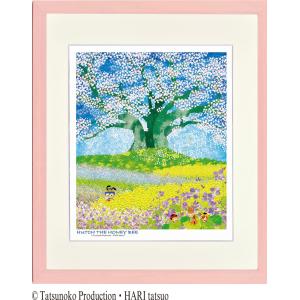 ジークレー版画 額装絵画 吉田すずか 「レインボー風船アクビ」 300角