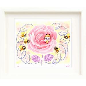 ジークレー版画 額装絵画 吉田すずか 「でましてきましてアクビちゃん