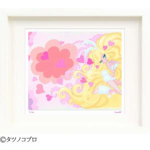 ジークレー版画 額装絵画 吉田すずか 「でましてきましてアクビちゃん