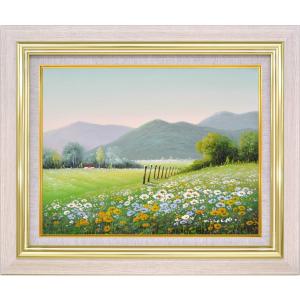 酒井健吉 「 盛花 」 油絵 油彩画 F4 (4号) 絵画 洋画 肉筆 手描き