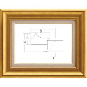 額縁　油絵 油彩額縁 8167-TO ゴールド S30号｜touo