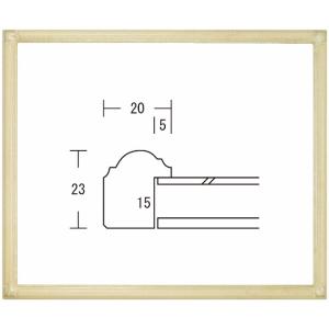 デッサン用額縁 木製フレーム 矢じり 大全紙サイズ-