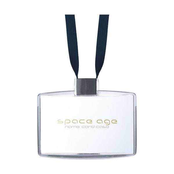 （まとめ） ソニック space ageネームカードホルダー 名刺サイズ ブラック EX-2604-...