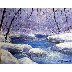 奥村土牛 「 精進湖 」 岩絵具方式 高級複製画 日本画 版画 富士山