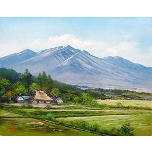 油彩画 洋画 (油絵額縁付きで納品対応可) P12号 「八ヶ岳山麓」 辻 京子｜touo