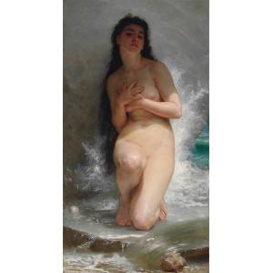 絵画 複製名画 キャンバスアート 世界の名画シリーズ ウィリアム・アドルフ・ブグロー 「 真珠 」 サイズ 15号｜touo