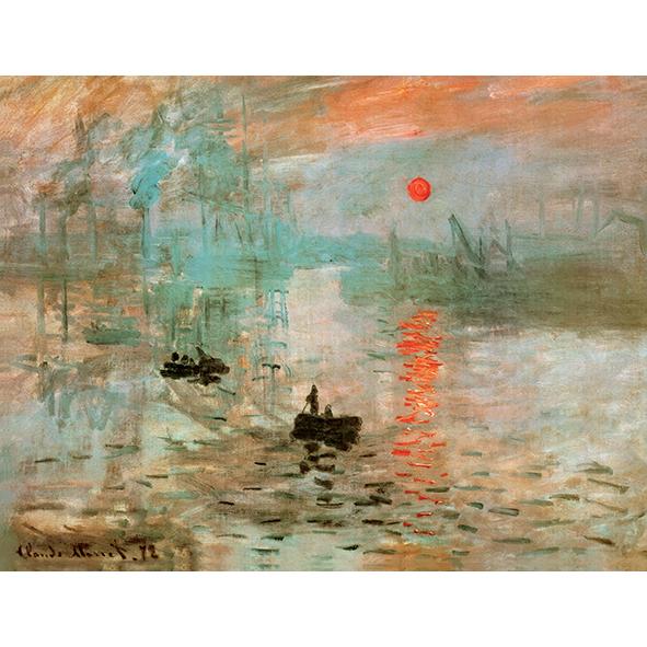 複製絵画 キャンバスアート 世界の名画 クロード・モネ 「印象 - 日の出」 サイズ 10号