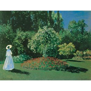 絵画 複製名画 キャンバスアート 世界の名画シリーズ クロード・モネ 「庭の女」 サイズ 25号｜touo