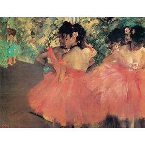 絵画 複製名画 キャンバスアート 世界の名画シリーズ エドガー・ドガ 「ピンクのドレスを着たダンサー」 サイズ 10号｜touo