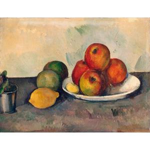 絵画 複製名画 キャンバスアート 世界の名画シリーズ ポール・セザンヌ 「 りんごのある静物 」 サイズ 25号｜touo