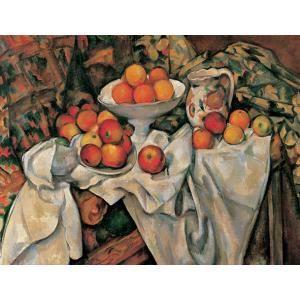 絵画 複製名画 キャンバスアート 世界の名画シリーズ ポール・セザンヌ 「 リンゴとオレンジのある静物 」 サイズ 25号｜touo