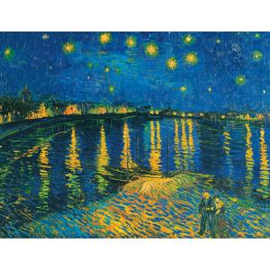 絵画 複製名画 キャンバスアート 世界の名画シリーズ ヴィンセント・ヴァン・ゴッホ 「 ローヌ川のの星月夜 」 サイズ 25号｜touo