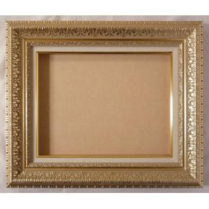 額縁　油絵 油彩額縁 MJ108N アクリル付 ゴールド P25号