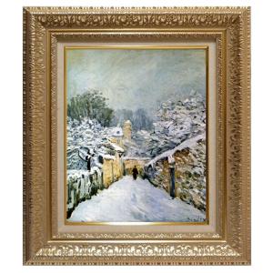 シスレー 絵画 ルーヴシェンヌの雪 F6号 【複製】【美術印刷】【世界の