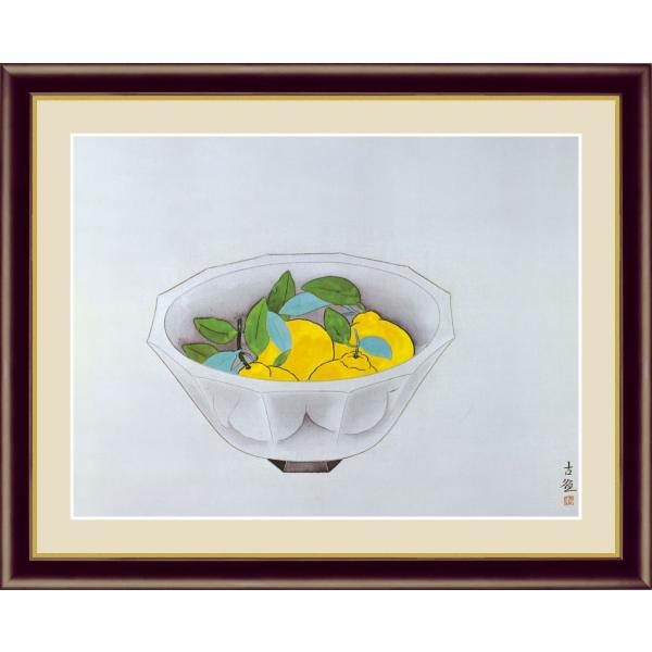 高精細デジタル版画 額装絵画 日本の名画 小林 古径 「三宝柑」 F4
