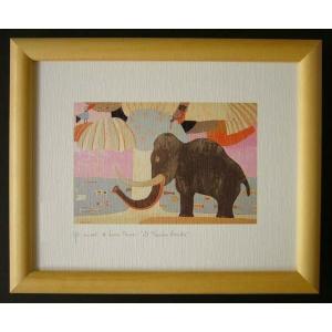 額縁付きヨーロッパ製絵画 八ッ切サイズ -32-特価-の商品画像