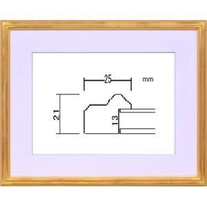 水彩用額縁 木製フレーム アクリル仕様 PF102B サイズF6号｜touo