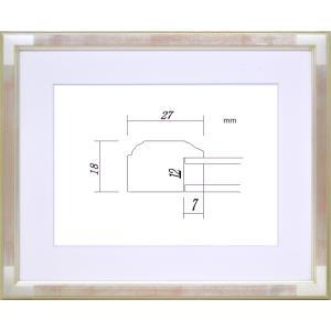 水彩用額縁 木製フレーム アクリル仕様 PF102E サイズF6号｜touo
