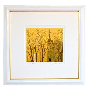 ☆ 吉岡 浩太郎 ☆「彩の並木道」シルクスクリーン　新品！ シルクスクリーン版画 吉岡浩太郎 30角 300X300mm シートのみ 「彩の