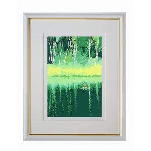 シルクスクリーン版画 吉岡浩太郎 30角 300X300mm シートのみ 「彩の