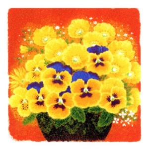 シルクスクリーン版画 吉岡浩太郎 30角 300X300mm シートのみ 「彩の