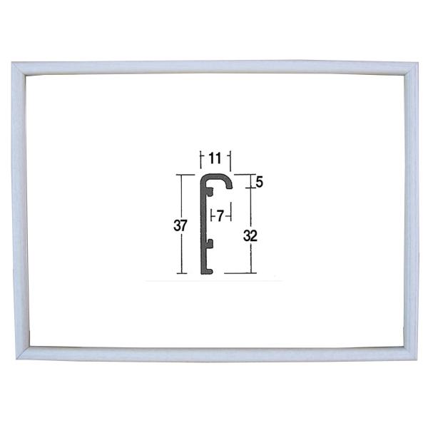 油彩額縁 油絵額縁 アルミフレーム サイズP30 「アフィックスO型」 ウッドホワイト