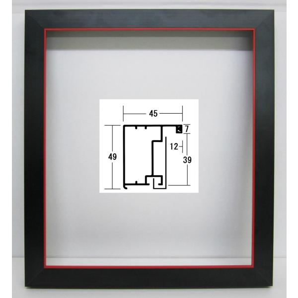 油絵/油彩額縁 正方形の額縁 アルミフレーム サイズF30 P30 M30 S25 「フラット45」...