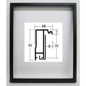 油絵用額縁 put26kaku-blk