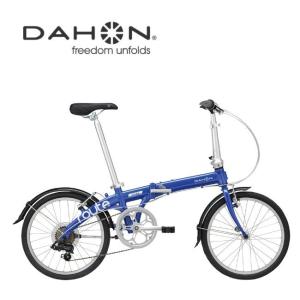 DAHON ROUTE コバルトブルー 20インチ 折りたたみ自転車 シマノ リアディレーラー シフター ボスフリー 仕様｜tour-de-zitensya