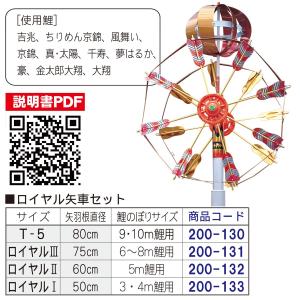 鯉のぼり用品☆堅牢矢車回転球セットT2（ロープなどは付いておりませ