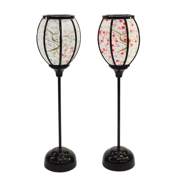 桃山10号 LEDコードレス 高さ27cm （雛人形用 ぼんぼり 雪洞 2本1組）