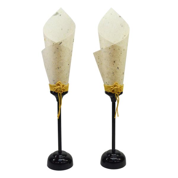 和紙燭台35号 LEDコードレス 高さ35cm （雛人形／五月人形 雪洞 燭台 2本1組）