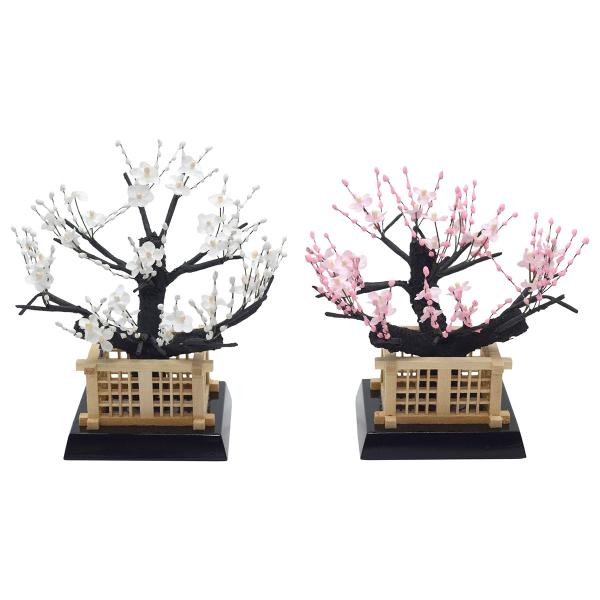 「光彩20号」高さ14cm 紅白梅 （雛人形 飾り花）