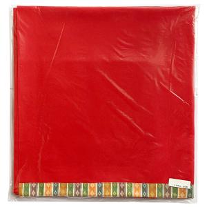 赤毛氈 150×130cm 45号3段 床敷用 繧繝縁つき ポリエステルフェルト