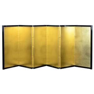 屏風　金色　和室　昭和 屏風金色和室昭和