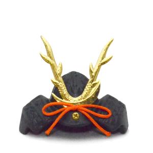 兜飾り　兜　山中鹿之助兜 豆大兜 山中鹿之助（幸盛/鹿之介/鹿介） : 人形の東籬 - 通販