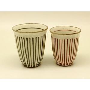 波佐見焼 福峰窯 内外十草 組湯呑 : 神楽坂のうつわ屋さん 陶柿園