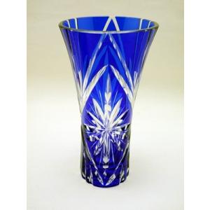 KAGAMI 江戸切子（カガミクリスタル）花瓶 花器 F304-1753 : 贈答品